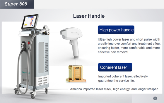 12,4 machine de laser de beauté d'épilation de laser de pouce 755nm 1064 nanomètre