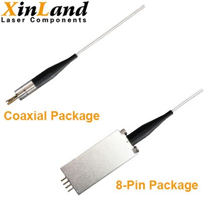 diode laser couplée par fibre de mode unitaire de 405nm 15-80mW PMF avec le paquet facultatif TECHNIQUE du palladium Coaxial/8-Pin