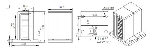 Diode laser à réseau refroidi à macro-canal empilé verticalement avec FAC 755 808 1064nm 800W ~ 1600W Diode laser pour soins médicaux