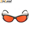 lunettes oranges de laser de verre d'anti du feu 532nm vert Eyewear de laser à verre