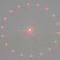 Ligne rouge module Mini Laser Atmosphere Light de cercle de 18 points de laser